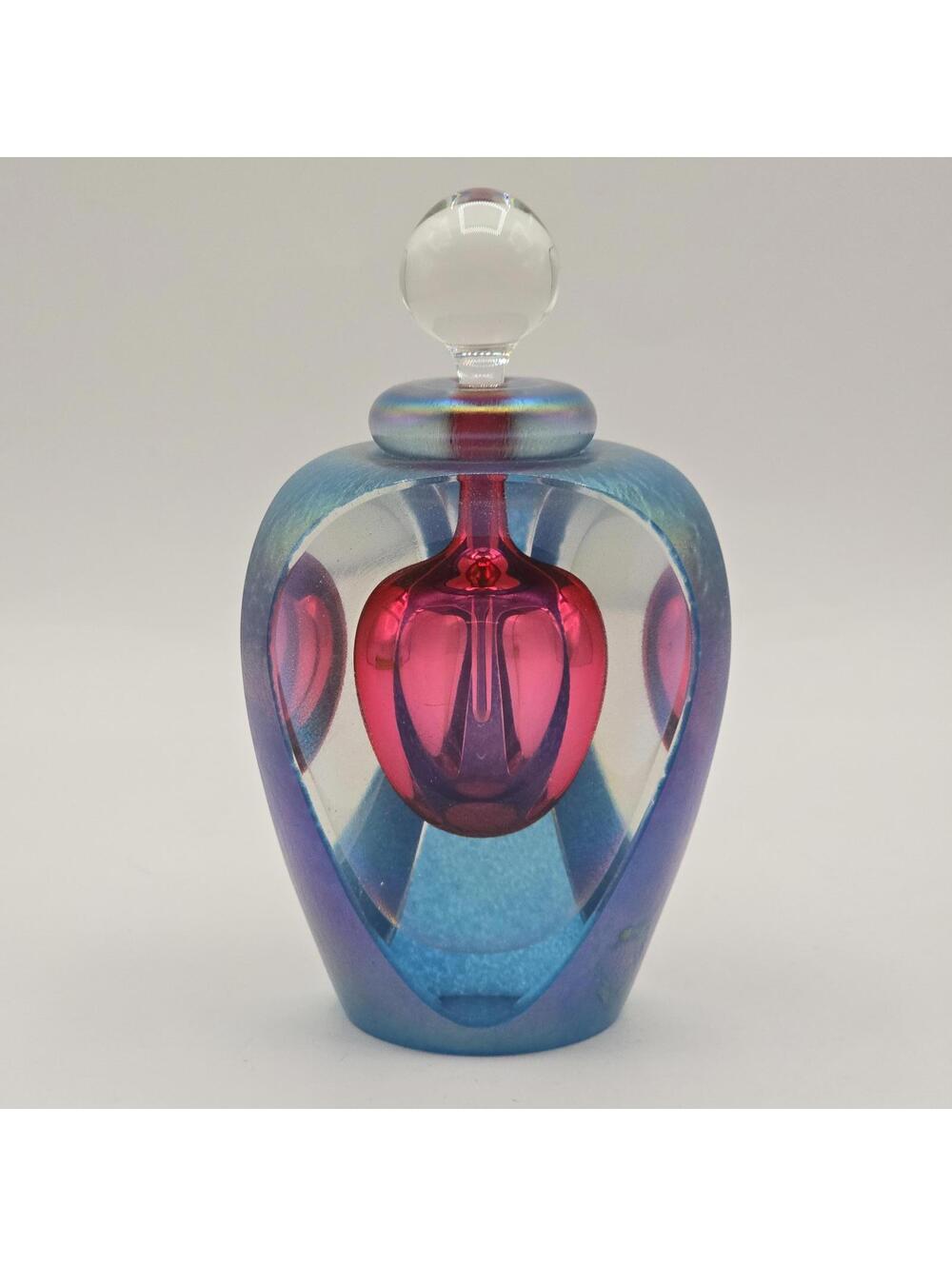 Beautiful Tom Philabaum Art Glass Perfume Bottle